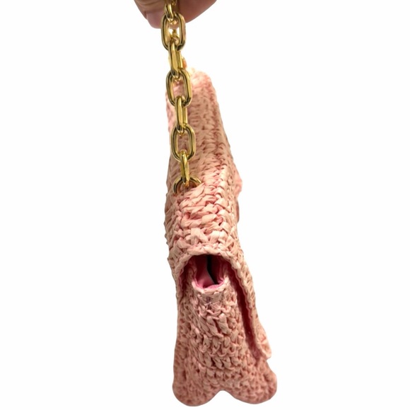 Urban Expressions Blush Woven Straw Top Handle Bag-Feminine-Soft Glam-Coquette - Picture 4 of 11